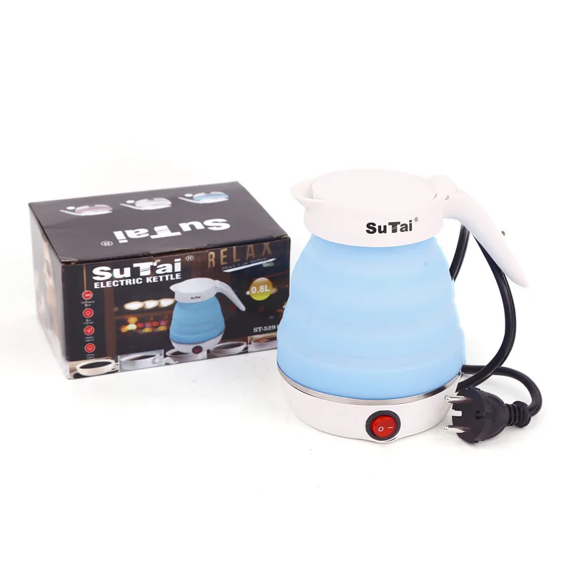 New design mini portable foldable silicone electric kettle for travel