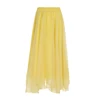 32678 falda midi amarilla