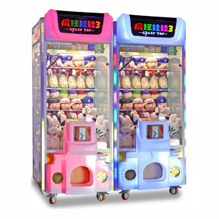 Неофунс высокая прибыль плюшевые Сумасшедшие игрушки 3 кран аркадная игра игрушка коготь машины