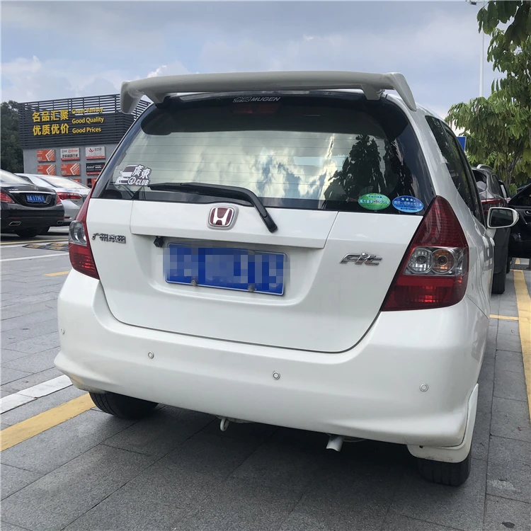 For Honda JAZZ Spoiler 2004-2007 FIT Spoiler Style Mugen Car Rear Wing Color Rear Spoiler