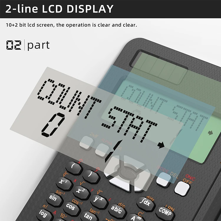NEWYES Business Examination Lcd Display 12 Digits Graphing Scientific Calculator With LCD Writing Board