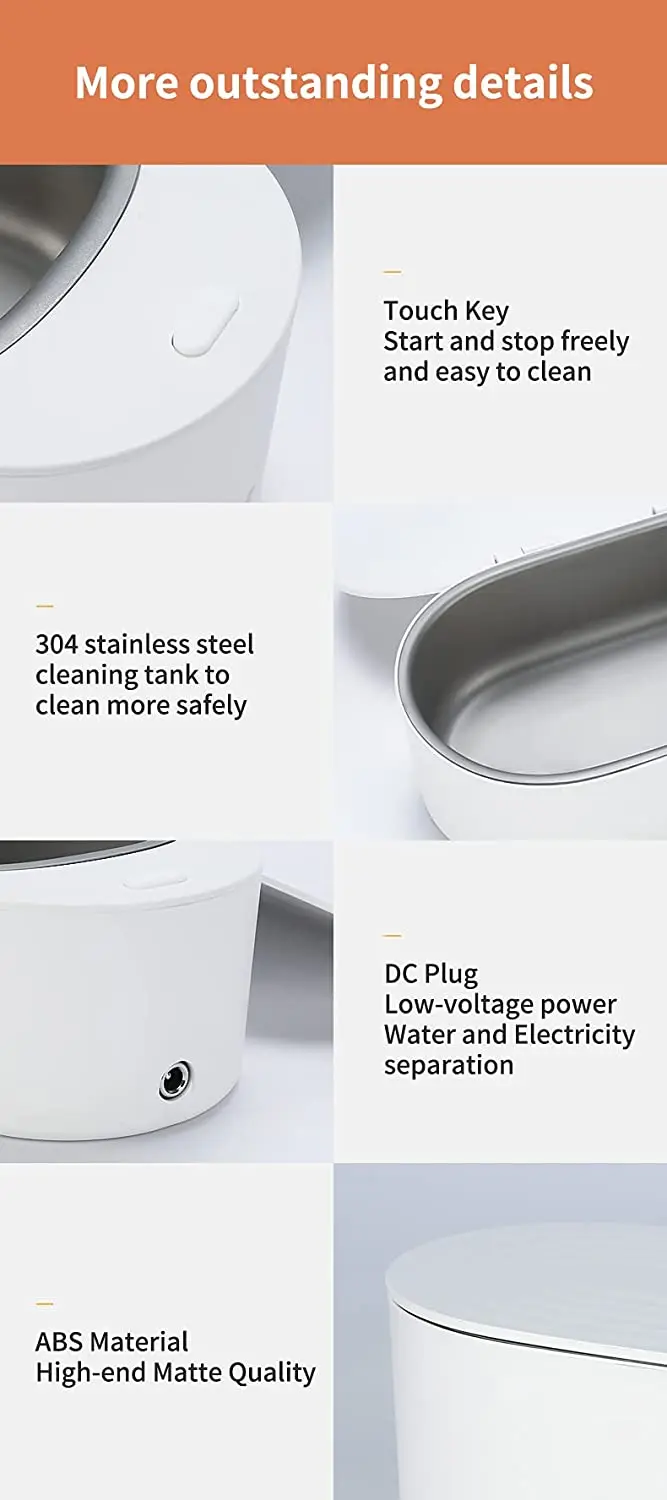 Ультразвуковой аппарат для ювелирных изделий кольца серебряных фиксаторов протезов очков часов монет 400 мл 47 кГц ультразвуковой