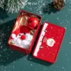 Santa Claus With Red Iron Box