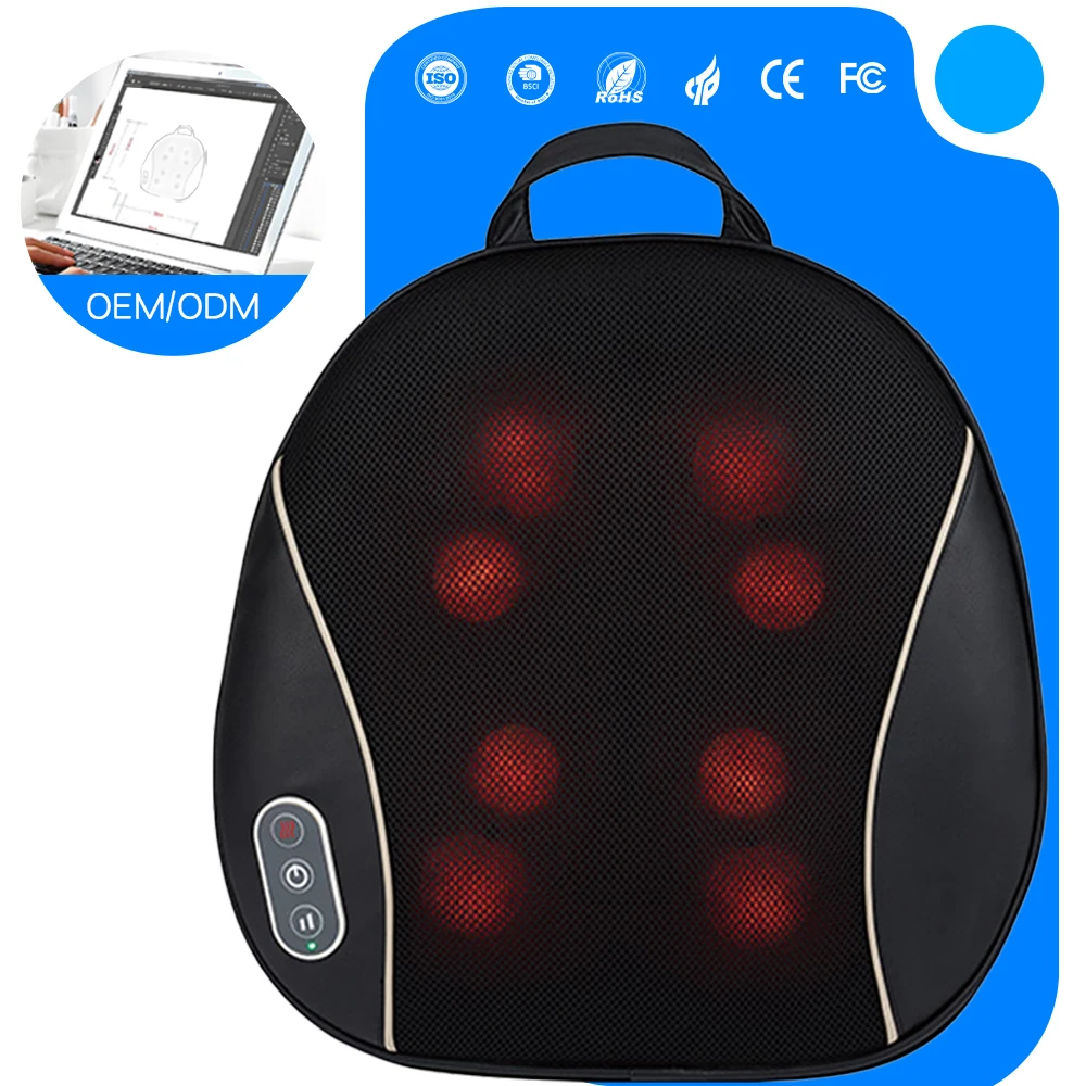 Creative Wellness Plus Shiatsu Back & Neck Heat and Massage Car Seat Cushion Premium Body Application Gift by Creative Gifts