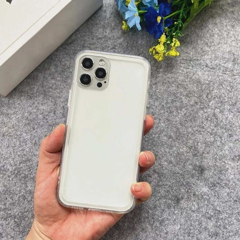 product slim transparent silicone bumper for iphone 15 pro max and for iphone 17 pro max soft edge anti knock protection phone case-7
