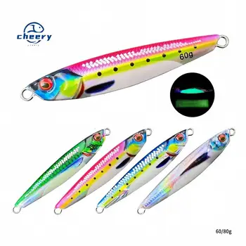CHEERY 40g 60g 80g UV Luminous Slow Saltwater Fishing Metal Jig Lure Major Craft-jigpara Slim 3D Printed with Scale – Metal Jig – view 2