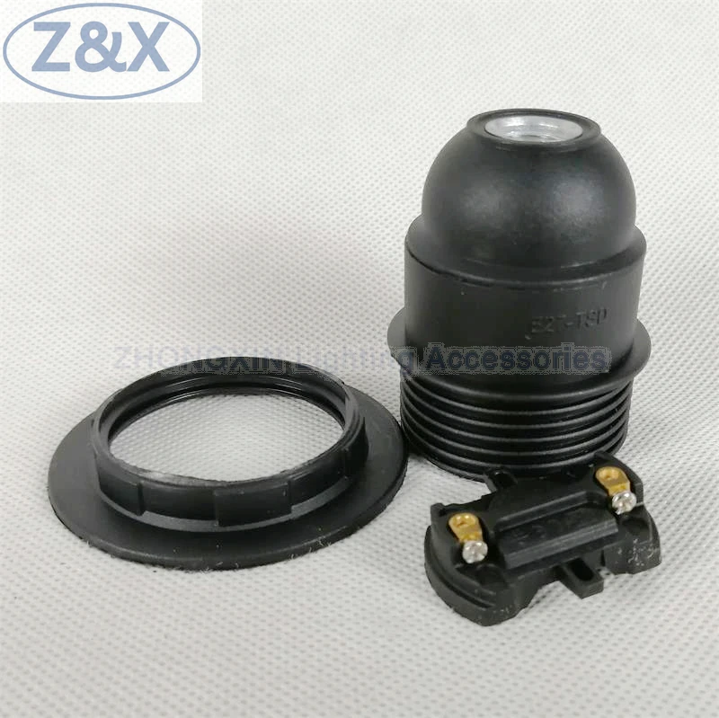 Light Bulb E27 Threaded Pet Lampholder With Lock Ring