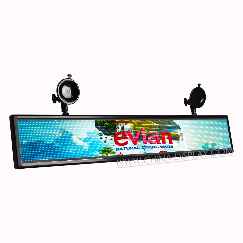 Rear Window Digital Color Emoticon Screen LED Sign Car Display for Advertising