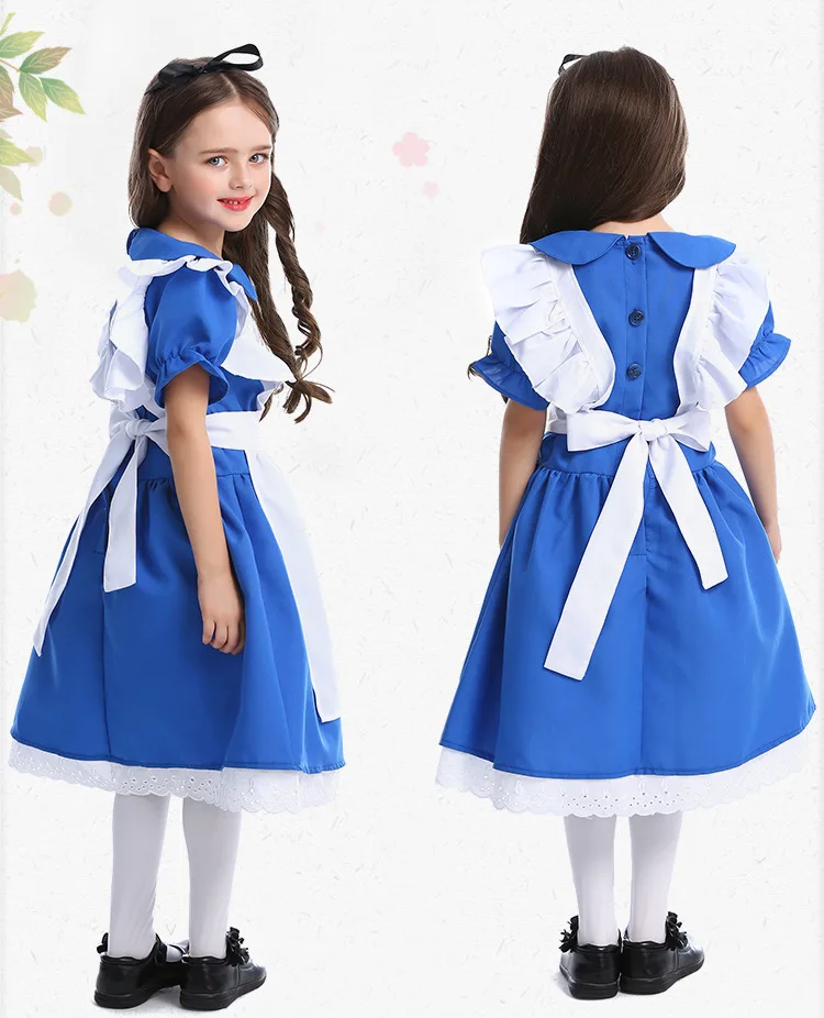 blue dress white apron costume Amazon.com: Women's Apron Maid Dress Cosplay Costume Halloween Cosplay  Costumes : Clothing, Shoes & Jewelry