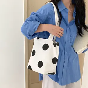 Custom Women Trending Fashion Design Girls Totebag Women'S Bucket Shoulder Shopping Bags Canvas Tote Bag