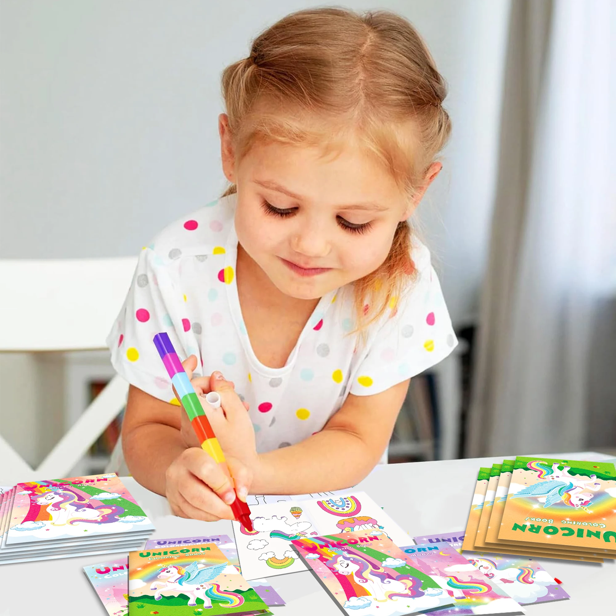 Ty023 Carton Theme Coloring Book Diy Unicorn Coloring Activity Book For Kids Birthday Party