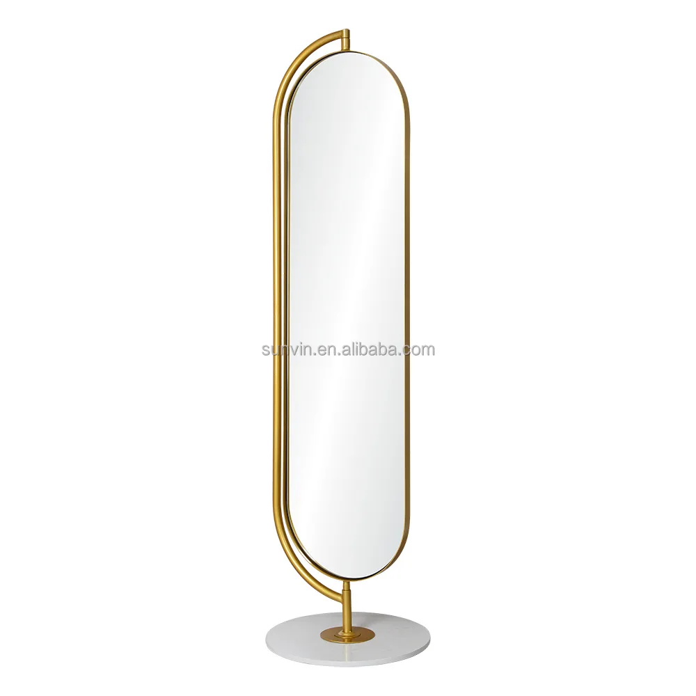 Smart Led Mirror Gold Double Sided Hair Salon Station Only Mirrors
