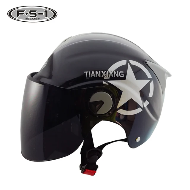 Black color off road ladies open face helmet electric scooter racing helmet for sale