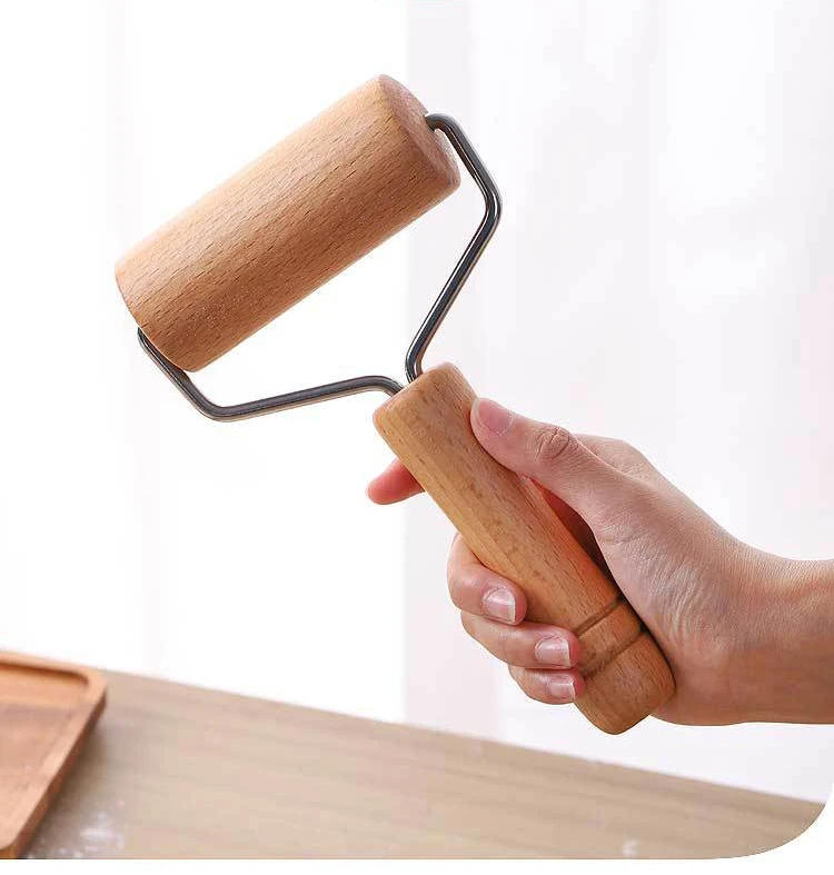 Wholesale Low Price Manual Small Pastry Dough Pizza Roller Kitchen Tools Wooden Rolling Pin for Baking