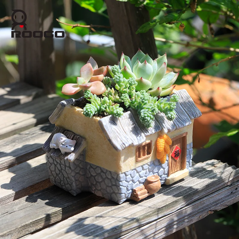 outdoor stone plant pots Series 3 Cast Stone Planter  Soothing Company