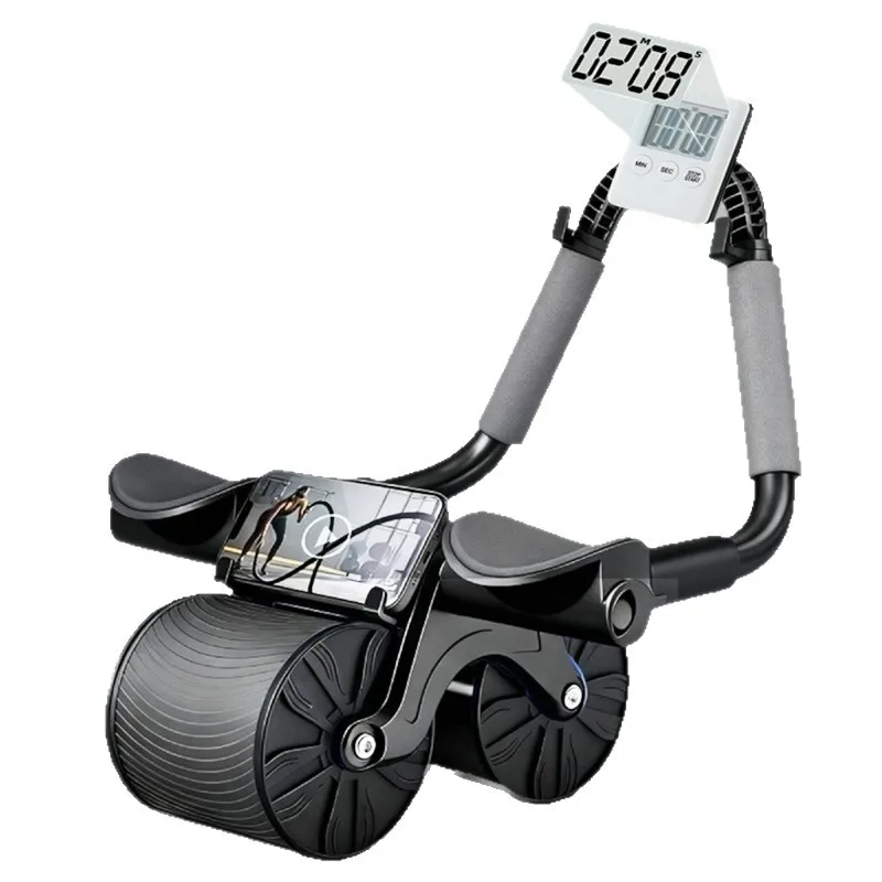 Auto Rebound Rubber for Home Use Abdominal Crunch Trainer Portable Exercise Tool Elbow Support 1.3kg Men Women