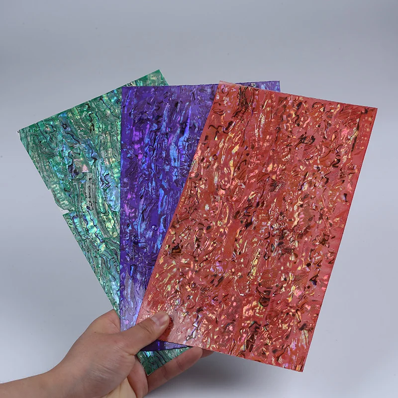 New Natural Soft Bendable Abalone Shell Sheet for DIY Accessories Decoration Materials