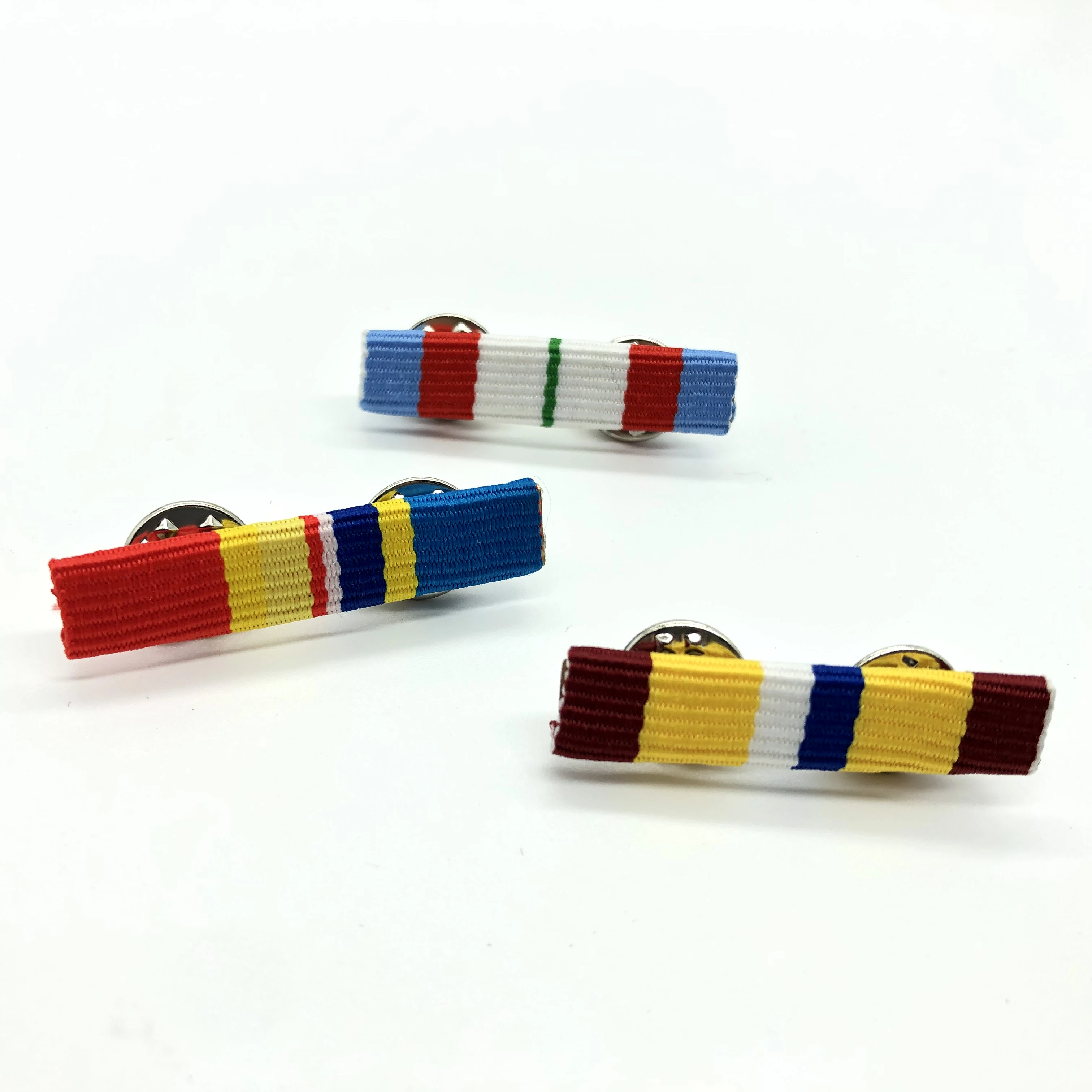 Custom Color Pathfinder Pins Butterfly Clutch Decoration Service Ribbons Security Adventure Pin Alloy Award Medal Ribbon Bar