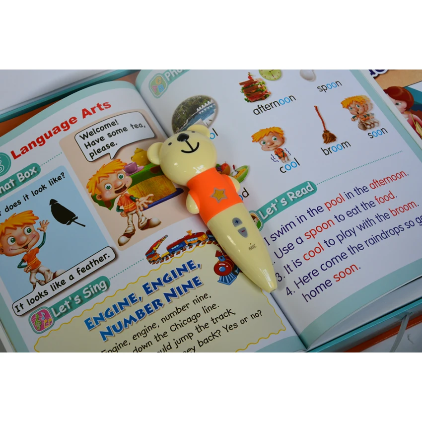 
Подарочный набор для детей, говорящая ручка Sonix, ручка для чтения и сенсорная ручка, 20 книг + 1 ручка 