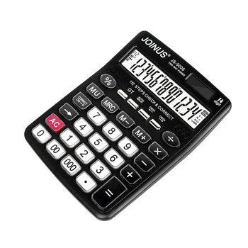 Factory direct JOINUS 14 digits dual power solar desktop electronic  calculator with crystal button