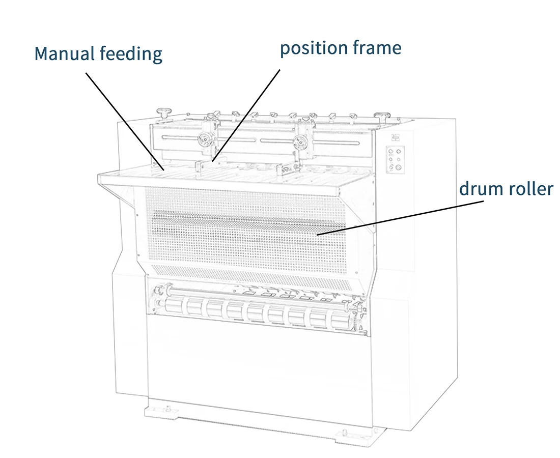 Semi Automatic Cardboard V Groove Groving Machine Rigid Grey Board