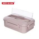 Eco friendly factory wholesale 100% Wheat Straw plastic lunch box biodegradable food container bento box