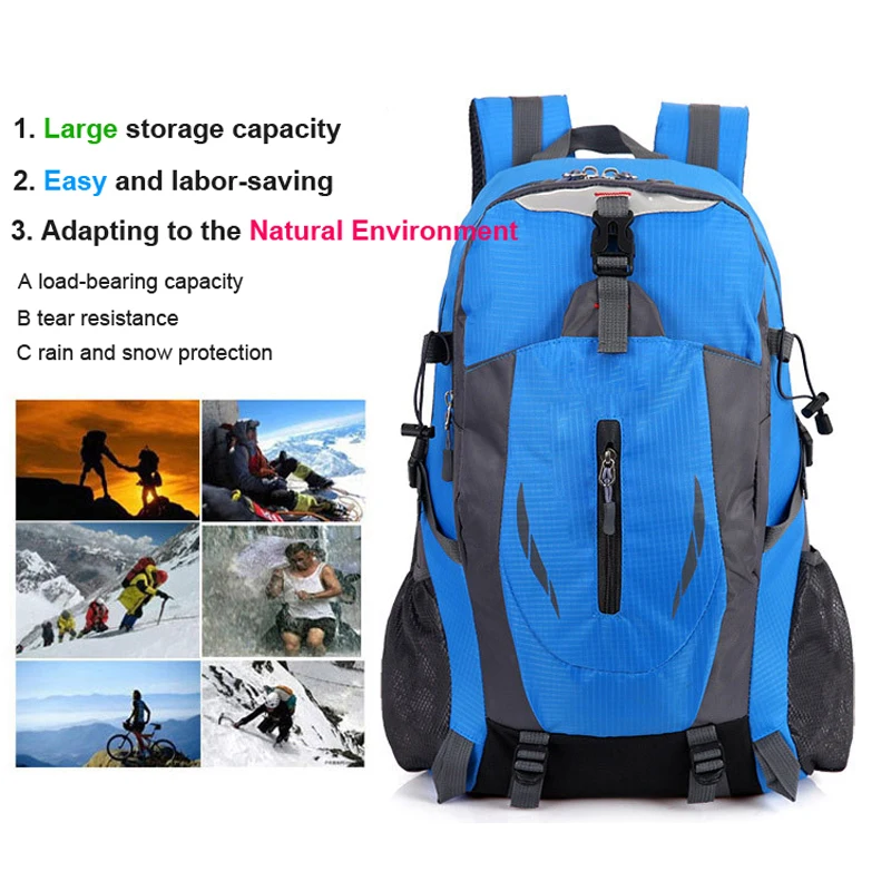 Multifunctional Wholesale Waterproof Outdoor Lightweight Foldable Sport School Mens Travelling Camping Hiking Backpacks