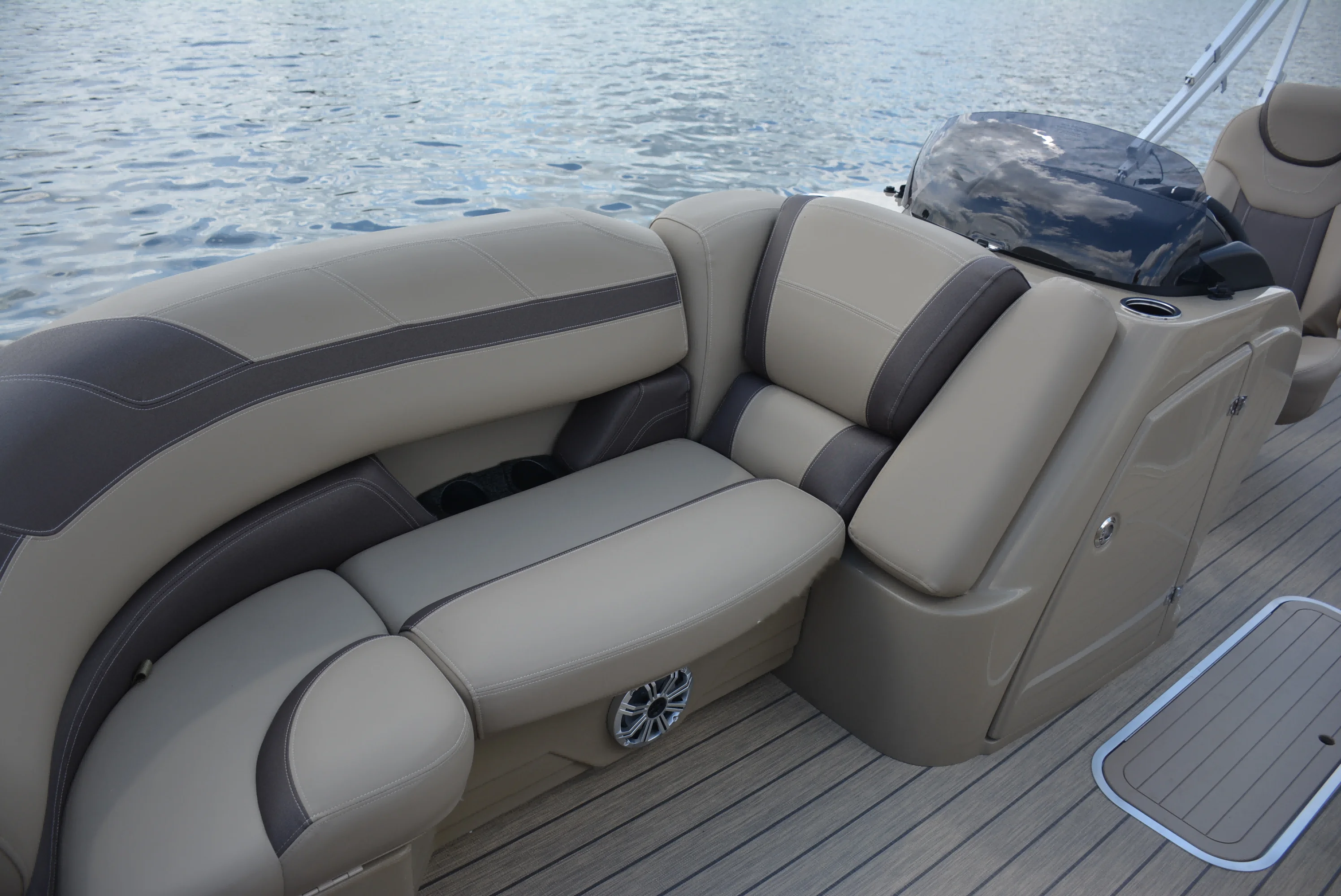 2025 Ecocampor Year New Model 20FT  Aluminum Single Decker Pontoon Boat with Electrical Motor for Sale