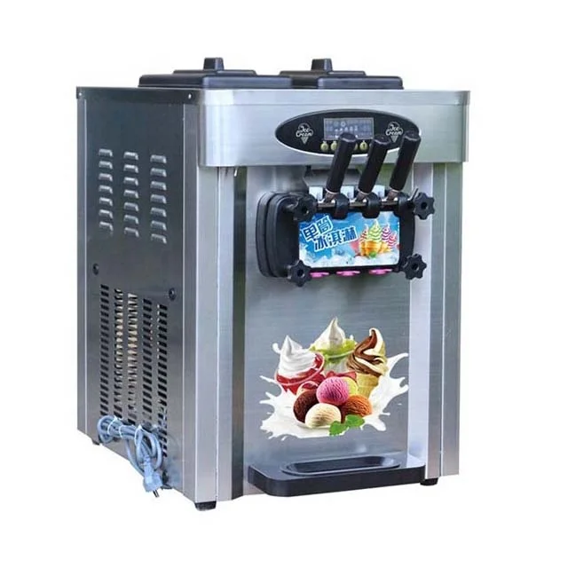 80L Air Pump Commercial Soft Serve Ice Cream Machine with Cabinet TT-I197B  Chinese restaurant equipment manufacturer and wholesaler