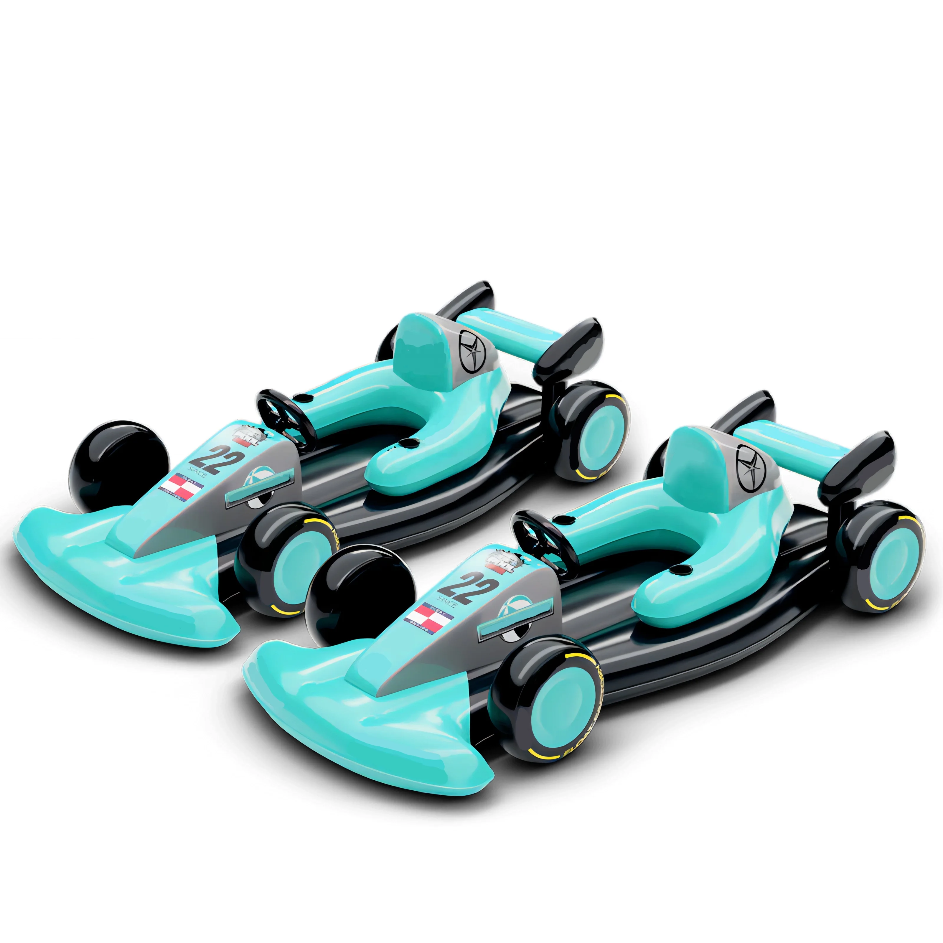 Custom Large PVC Race Car Floating Lounge Summer Swimming Pool Float for Adults for Summer Pool Parties