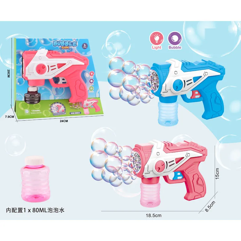 12hole Electric Light Up Bubble Gun 2024 Bubble Machine Toy For Kids