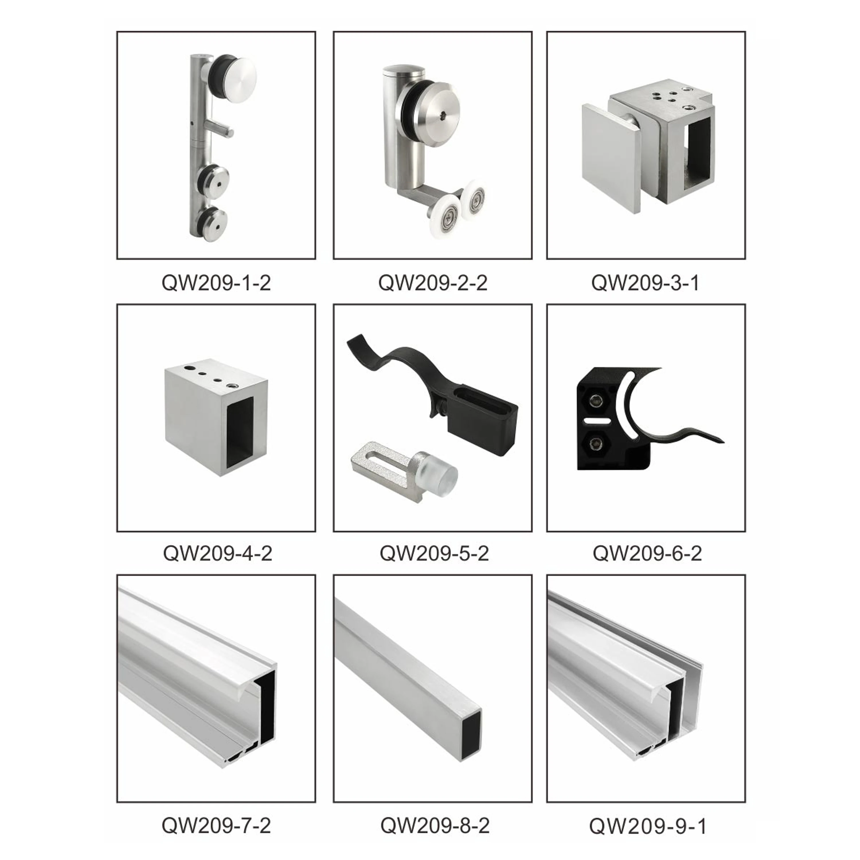 Corner Box Sliding Shower Room Enclosure  Kits Complete With L Shape Hardware with Room Saving and Easy Installation