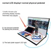 normal LCD display+ normal physical pedestal
