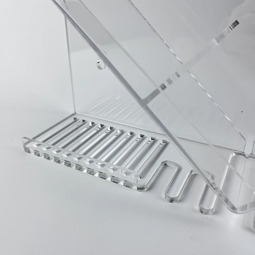Acrylic Shower Caddy Shelves Slanted Shampoo Holder for Shower Wall Mounted Bathroom Organizer