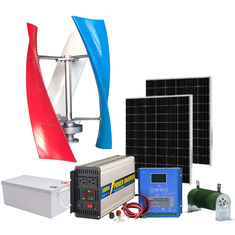 New Energy 500w 1kw 3kw 5kw 10kw 12v/24v/48v/220v Vertical Wind Turbine ...