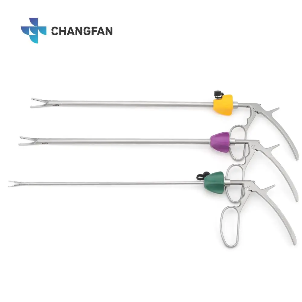 Laparoscopic Reusable Hemolok Clip Forceps, Polymer Hemostatic Clip ...