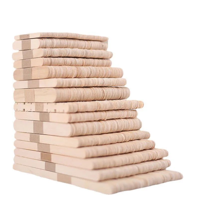 High Quality Customized Popsicle Ice Cream Sticks Biodegradable and Engraved in Different Sizes Factory Price