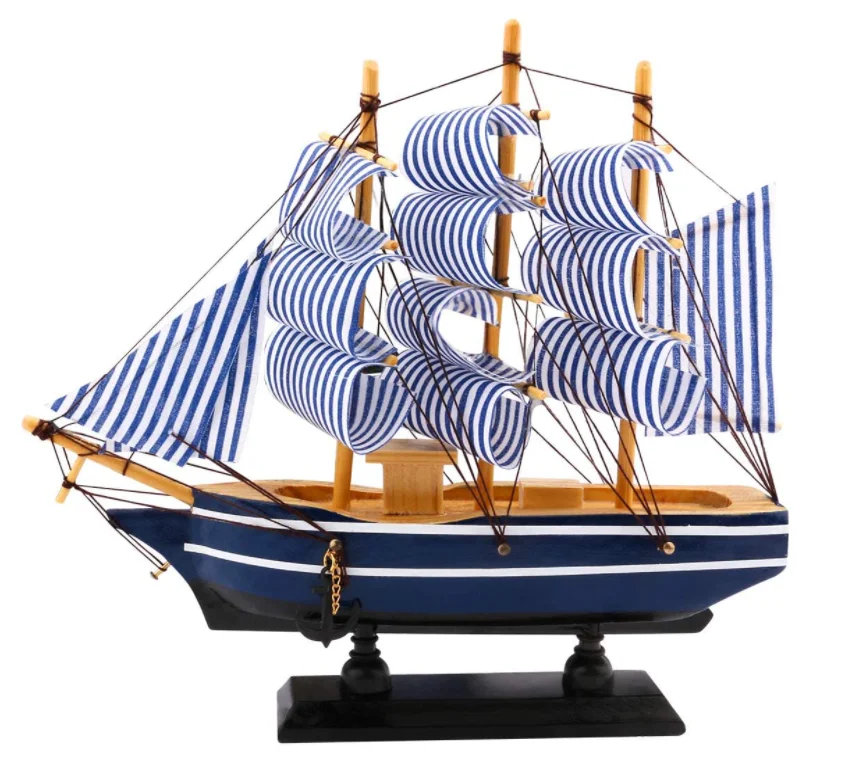 Wholesale Wooden Handmade Sailing Ship Models Gift Home Sailing Ship Models