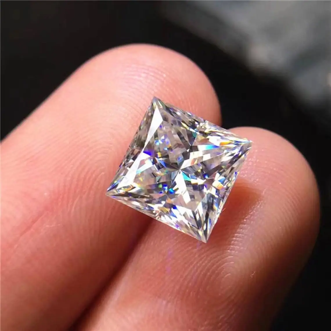 CVD Diamond Princess Cut - 2.02ct, F Color, VS1 Clarity