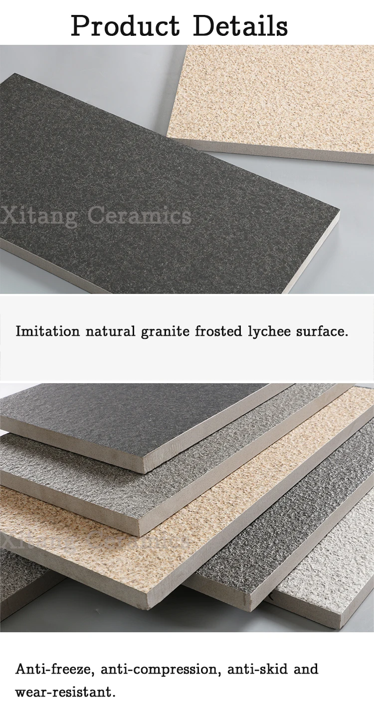 Paver Stone 25mm Granite Tile For Outdoor Courtyard Villa Courtyard