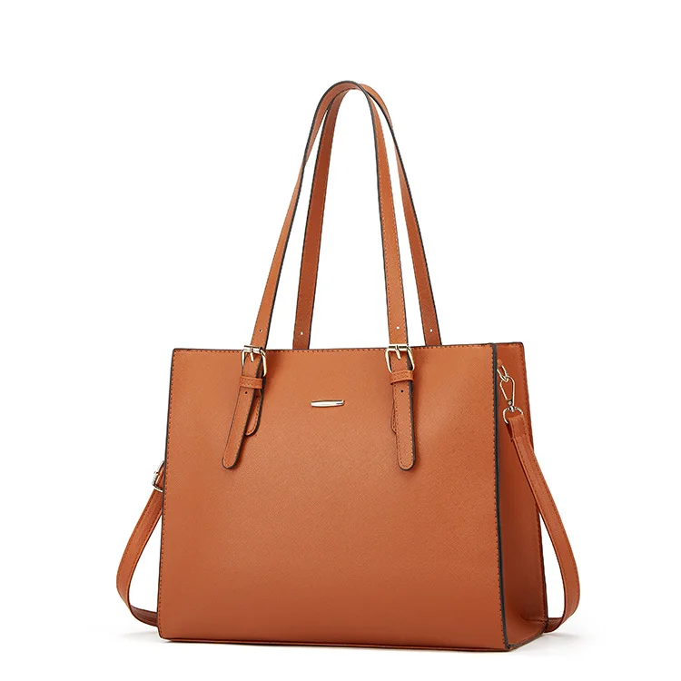 Sac à Main Femme En Cuir PU - Grand Tote Bag Avec Chaîne, Zippé, Capacité XL - Noir
