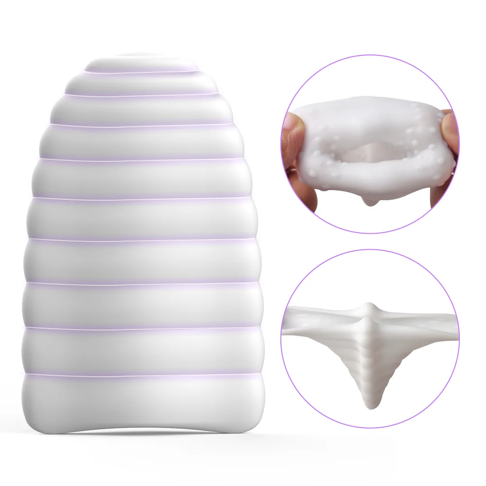 Shande Easy To Clean Soft Silicone Tpe Male Masturbator Cup Stimulator