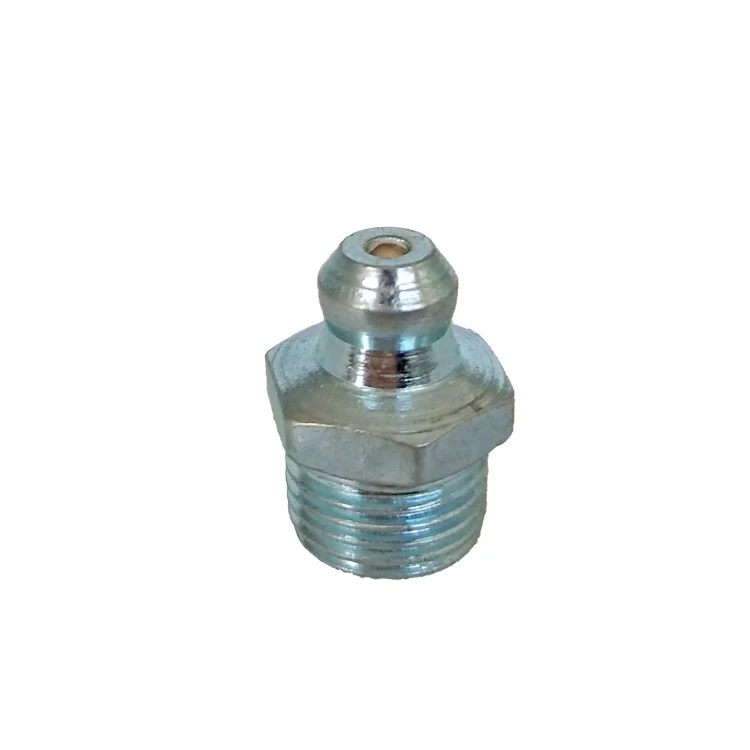 1/8"-27 Grease Fitting with Ball Check,high Pressure Carbon Steel Grease Gun Nipple Fitting