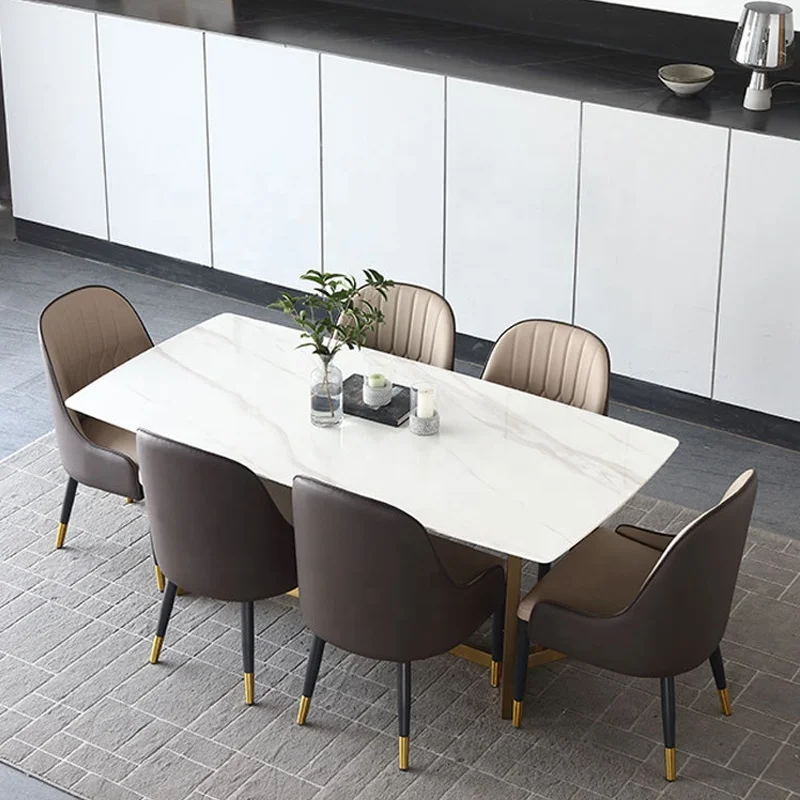 High Quality Home Furniture Dinning Table Sets for Sale Design Sintered Stone Modern Customized Living Room Furniture Marble