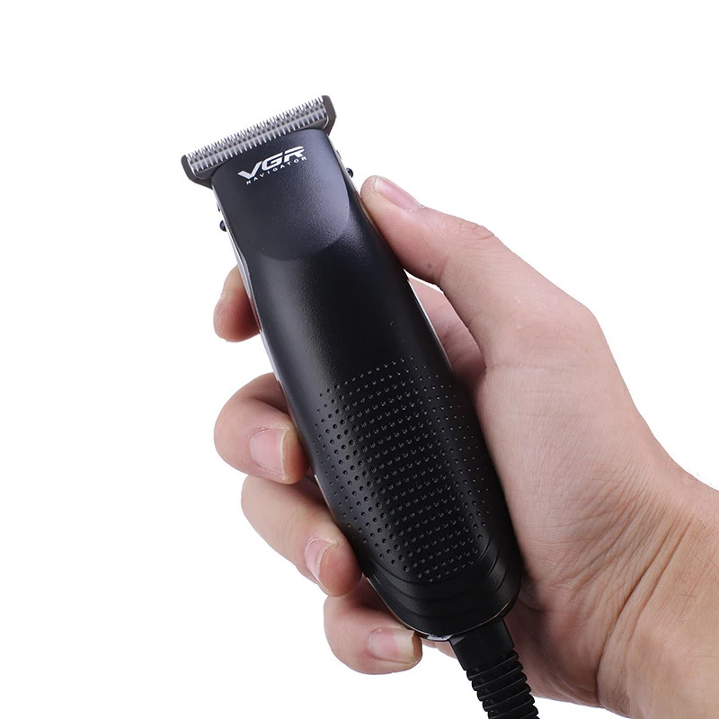 Вгр V-023 Лидер продаж все металлические чистый черный выпрямитель для волос триммер профессиональная машинка для стрижки волос с ЖК-дисплеем показать Электрический триммер для волос для мужчин