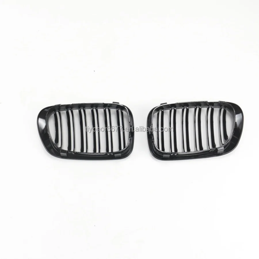product tiypeor dual slat left right bumper kidney grille grill for bmw 3   series e46 1997   2001 facelift 2  door grille-7