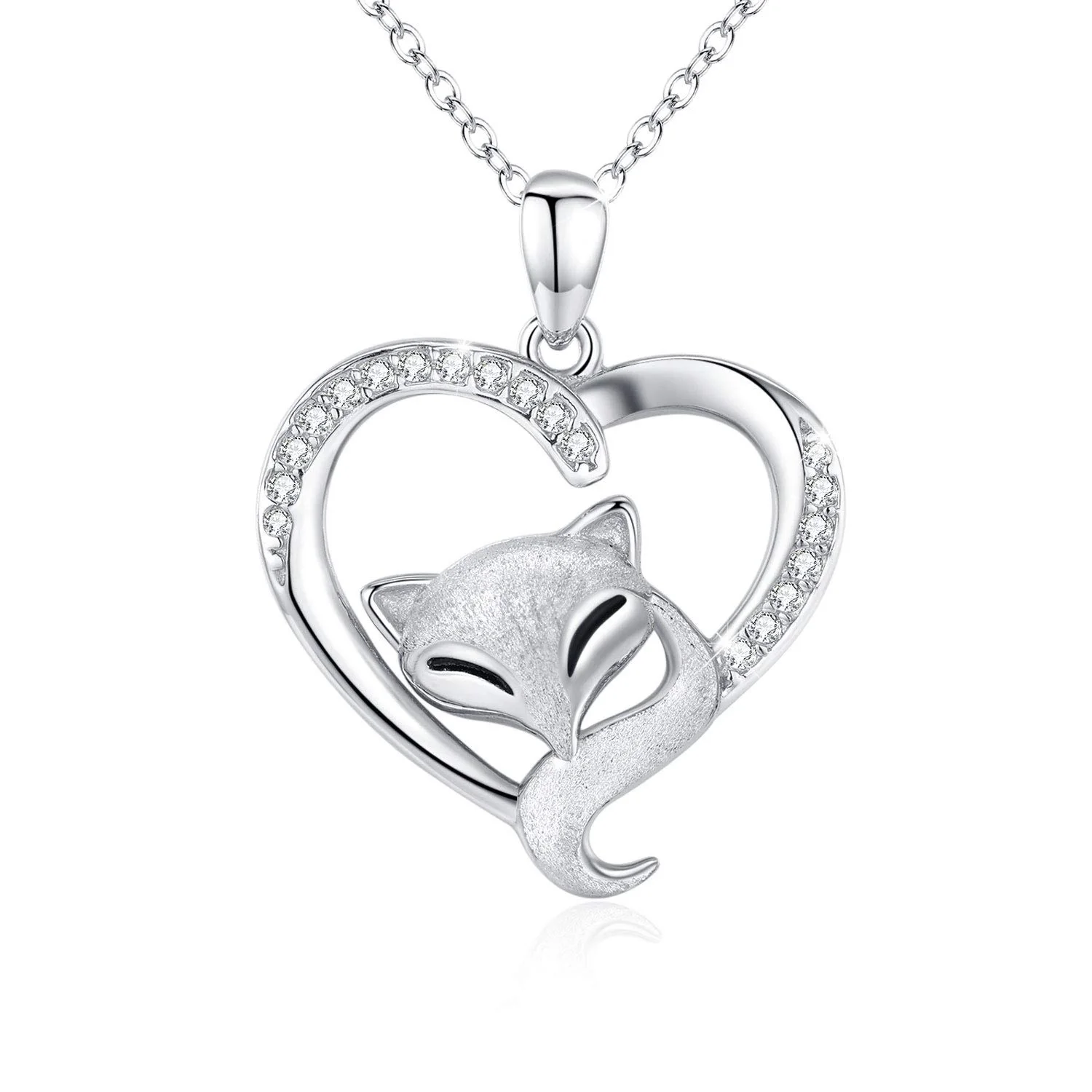 diamond fox pendant