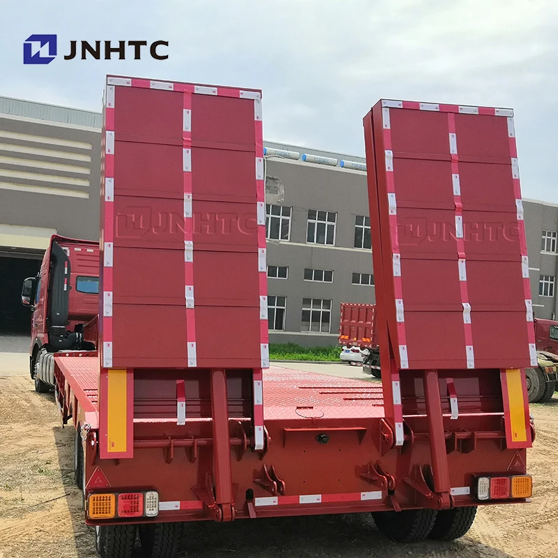 60-100 тонн 3-6 осей тяжелый бульдозер раздвижной прицеп низкорамный грузовой трейлер