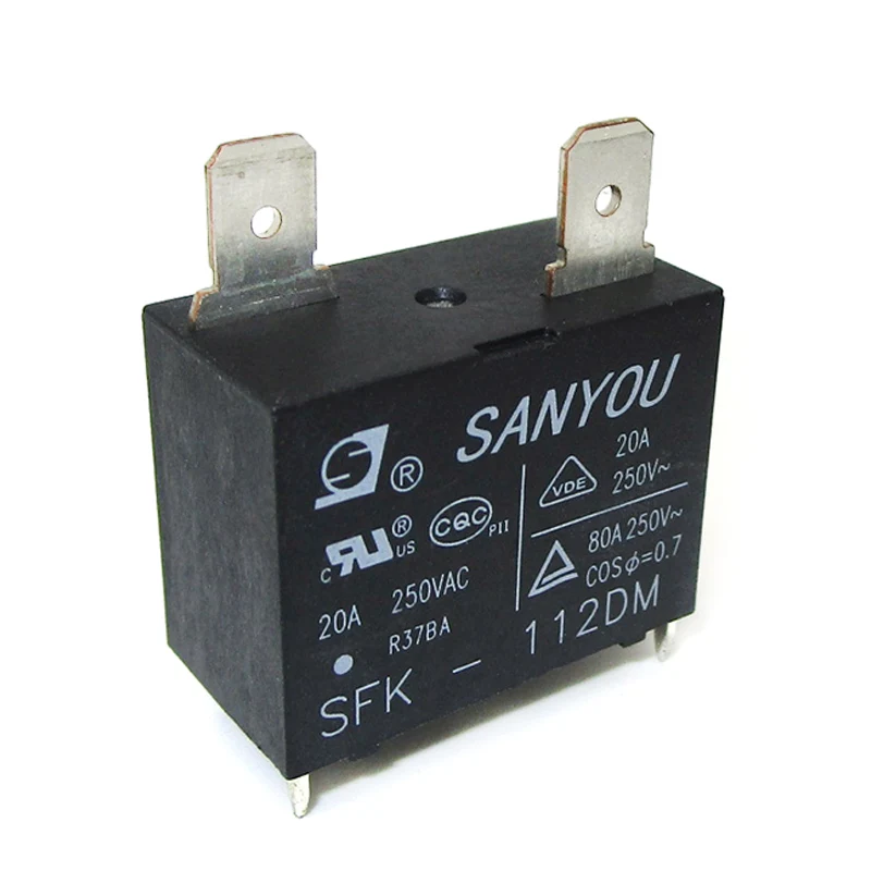 Rel&egrave; Di Potenza SANYOU SFK-112DMP 12V 20A 4 Pin &ndash; Nuovo, Made In China