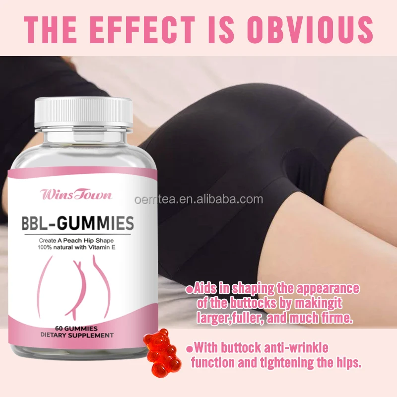 Huiles Volume Pour Fessiers & Hanches | BBL Gummies | Sculpte Vos Courbes Naturellement